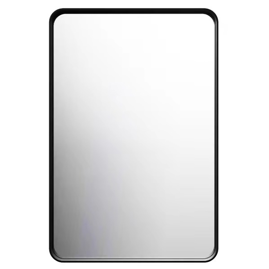 Eden Rectangle Stainless Steel Frame Mirror Matte Black