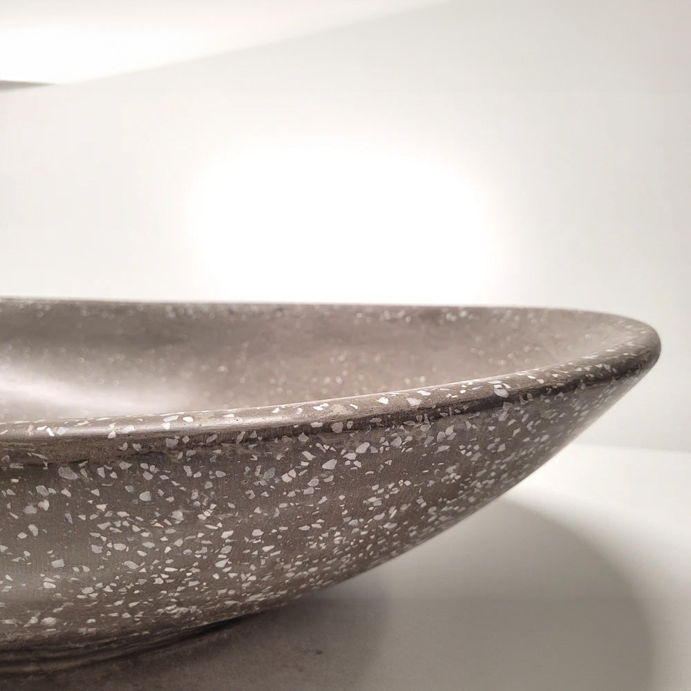 Spring Hill Designs Serica Teardrop Above Counter Concrete Basin Grey Terrazzo