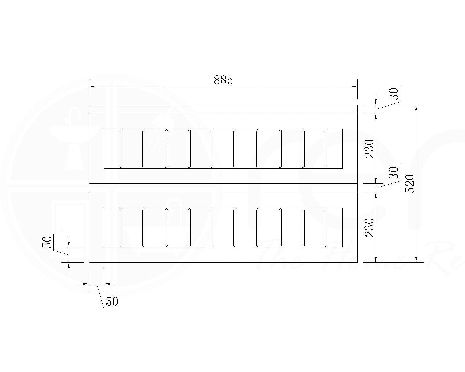 HAMPTON PVC 900 WH Cabinet