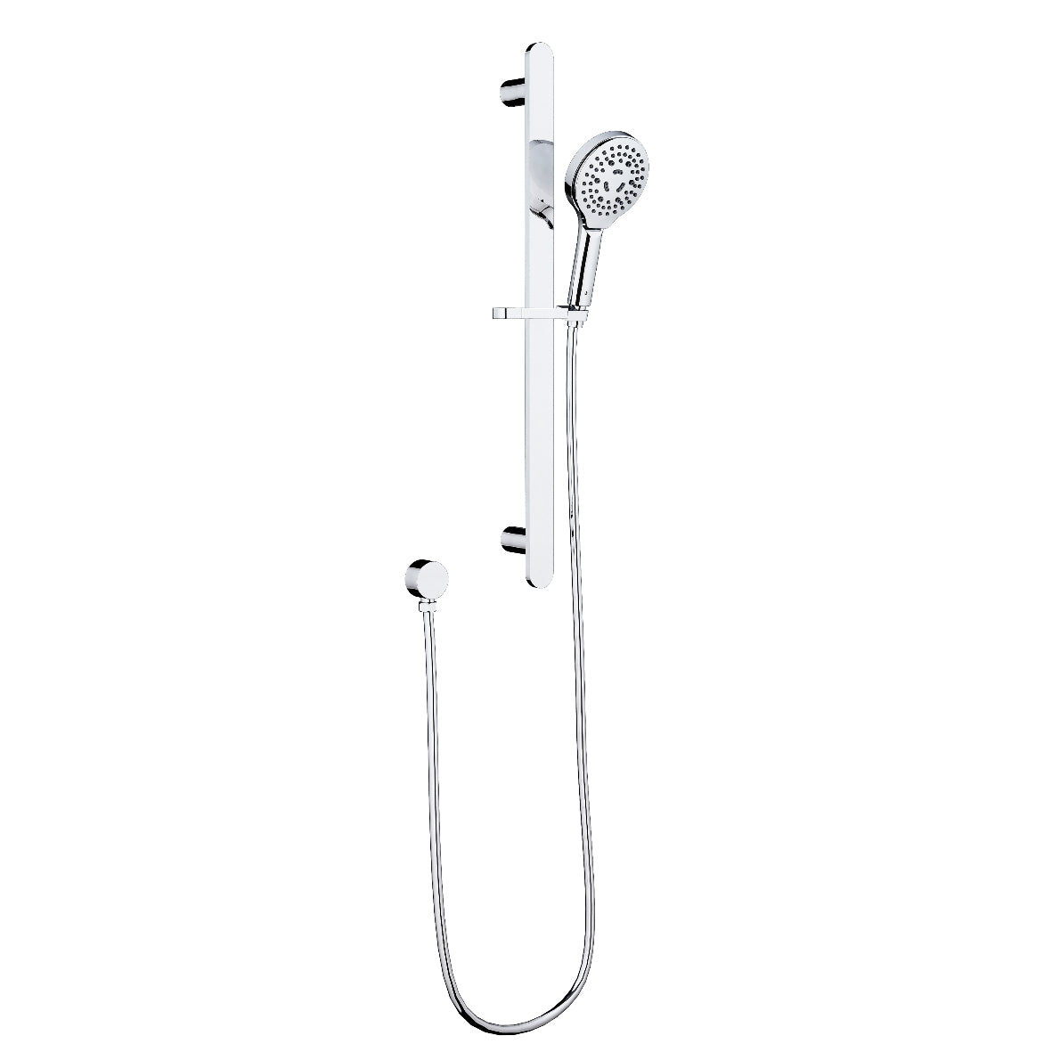 Kara Round Sliding Shower Set Chrome