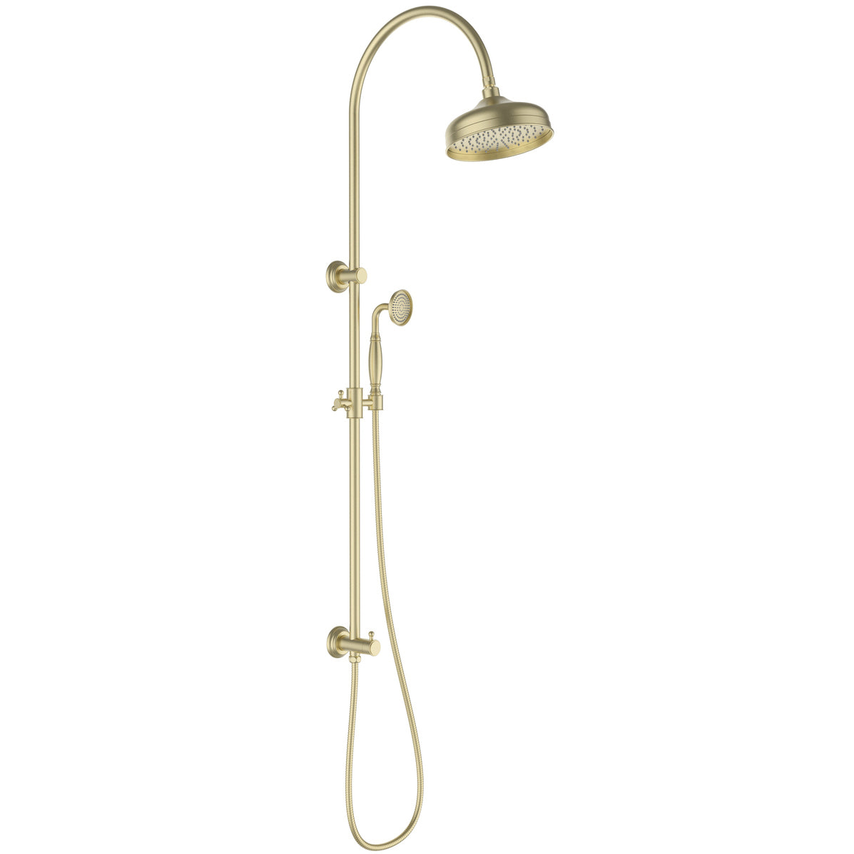 Ikon Clasico Combination Shower Set Brushed Gold