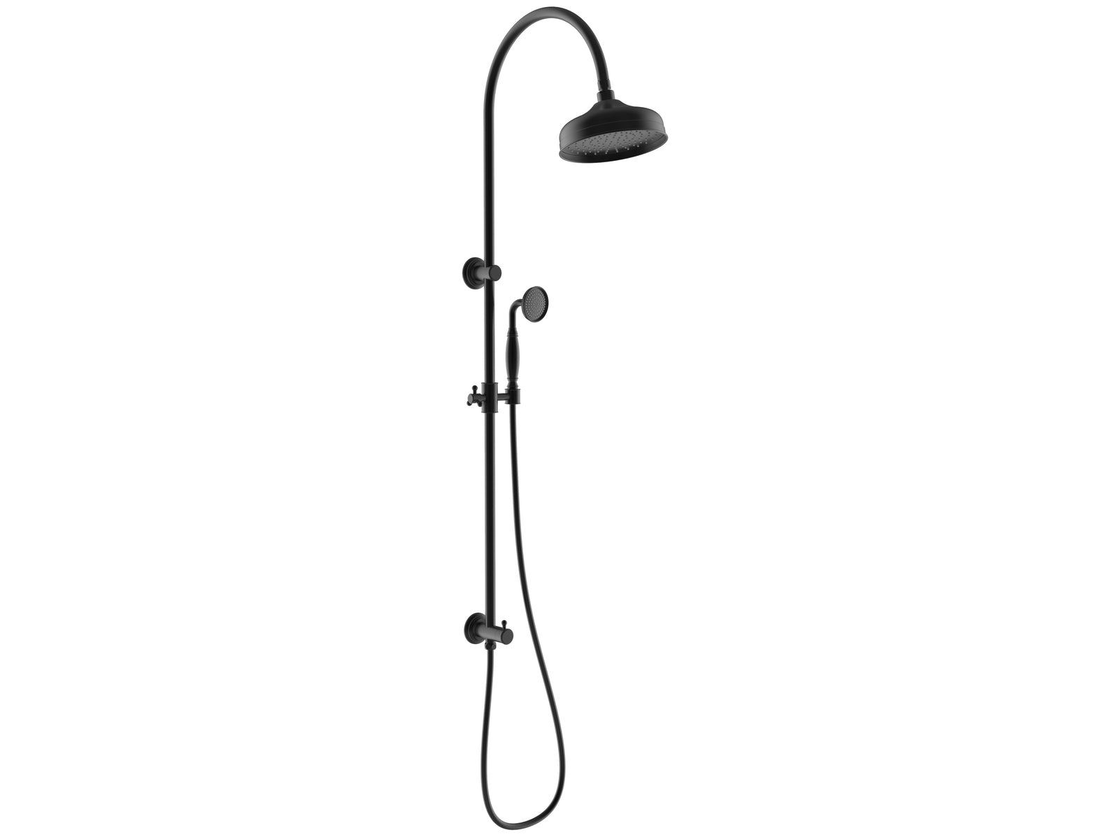 Ikon Clasico Combination Shower Set Matte Black