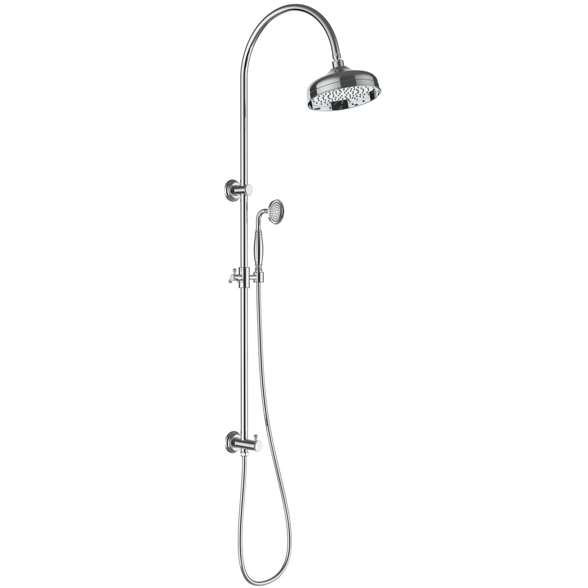 Ikon Clasico Combination Shower Set Chrome