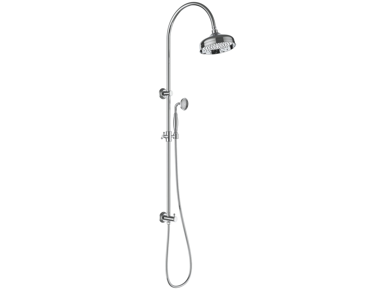 Ikon Clasico Combination Shower Set Chrome