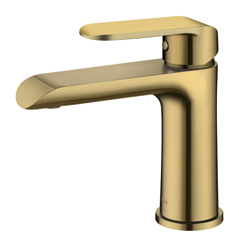 Ikon Kara Basin Mixer Brushed Gold