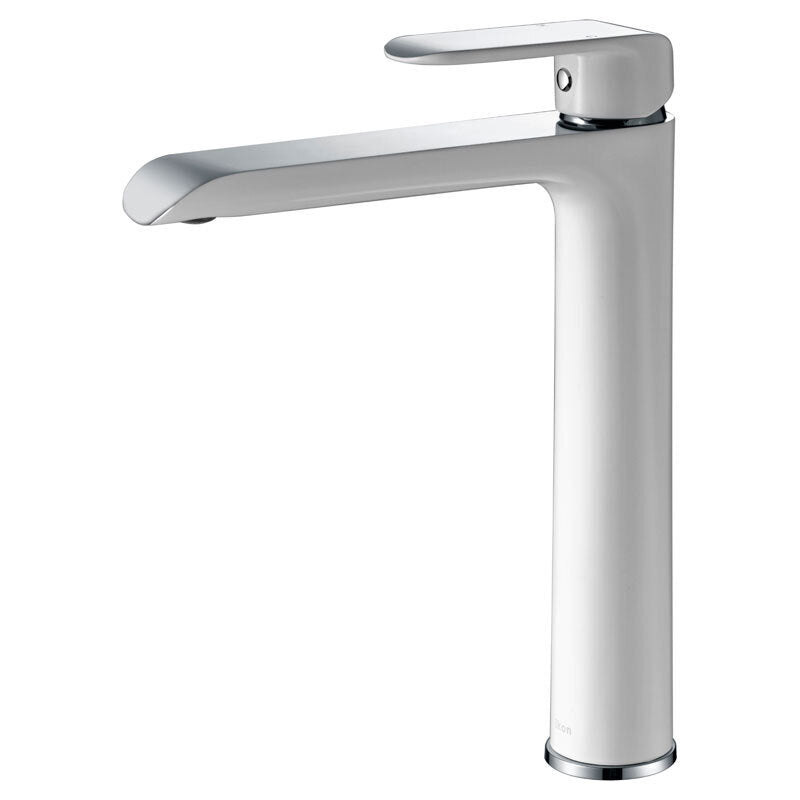 Ikon Kara High Rise Basin Mixer Chrome White