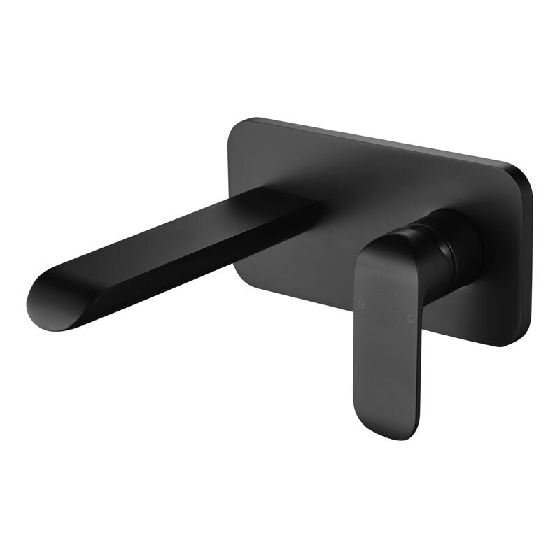 Ikon Kara Wall Mixer With Spout Matte Black