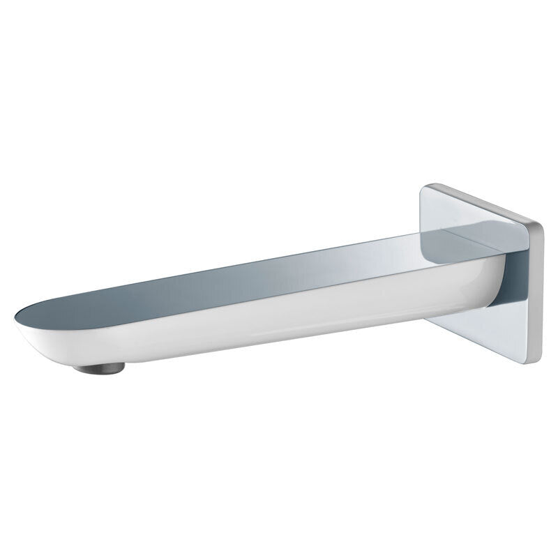 Ikon Kara Bath Spout Chrome White