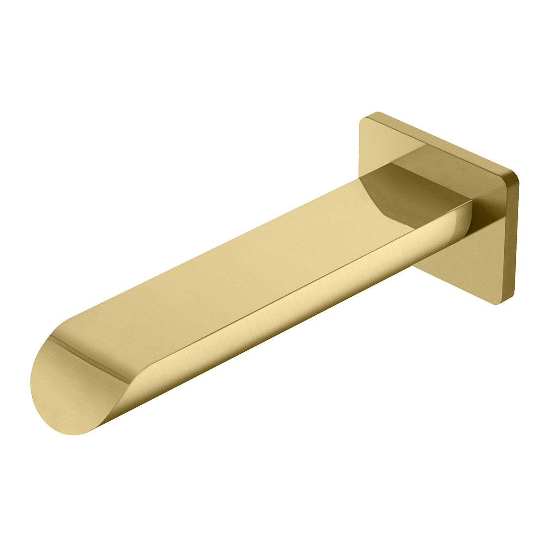 Ikon Kara Square Bath Spout Brushed Gold