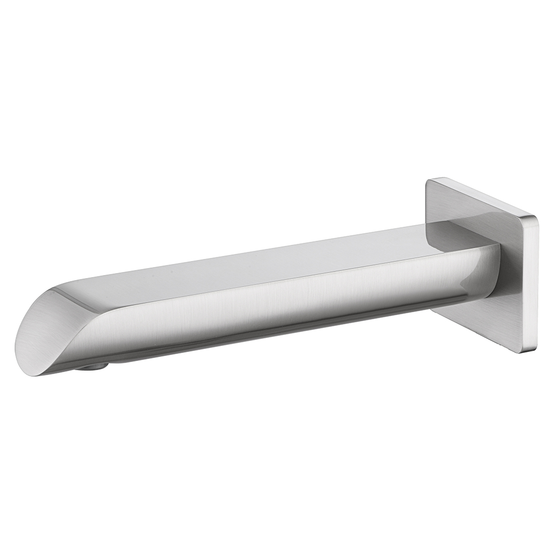 Ikon Kara Square Bath Spout Brushed Nickel