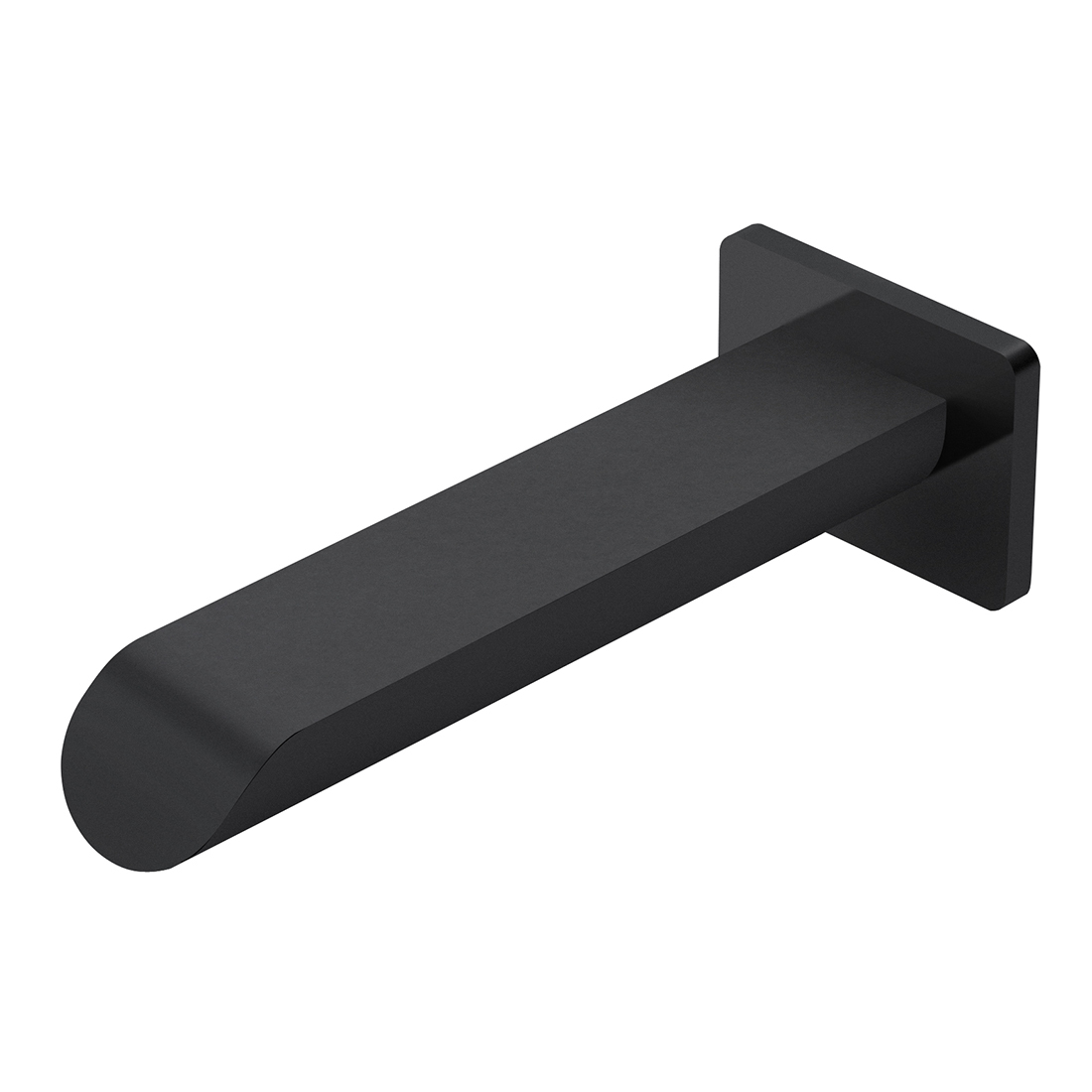 Ikon Kara Square Bath Spout Matte Black