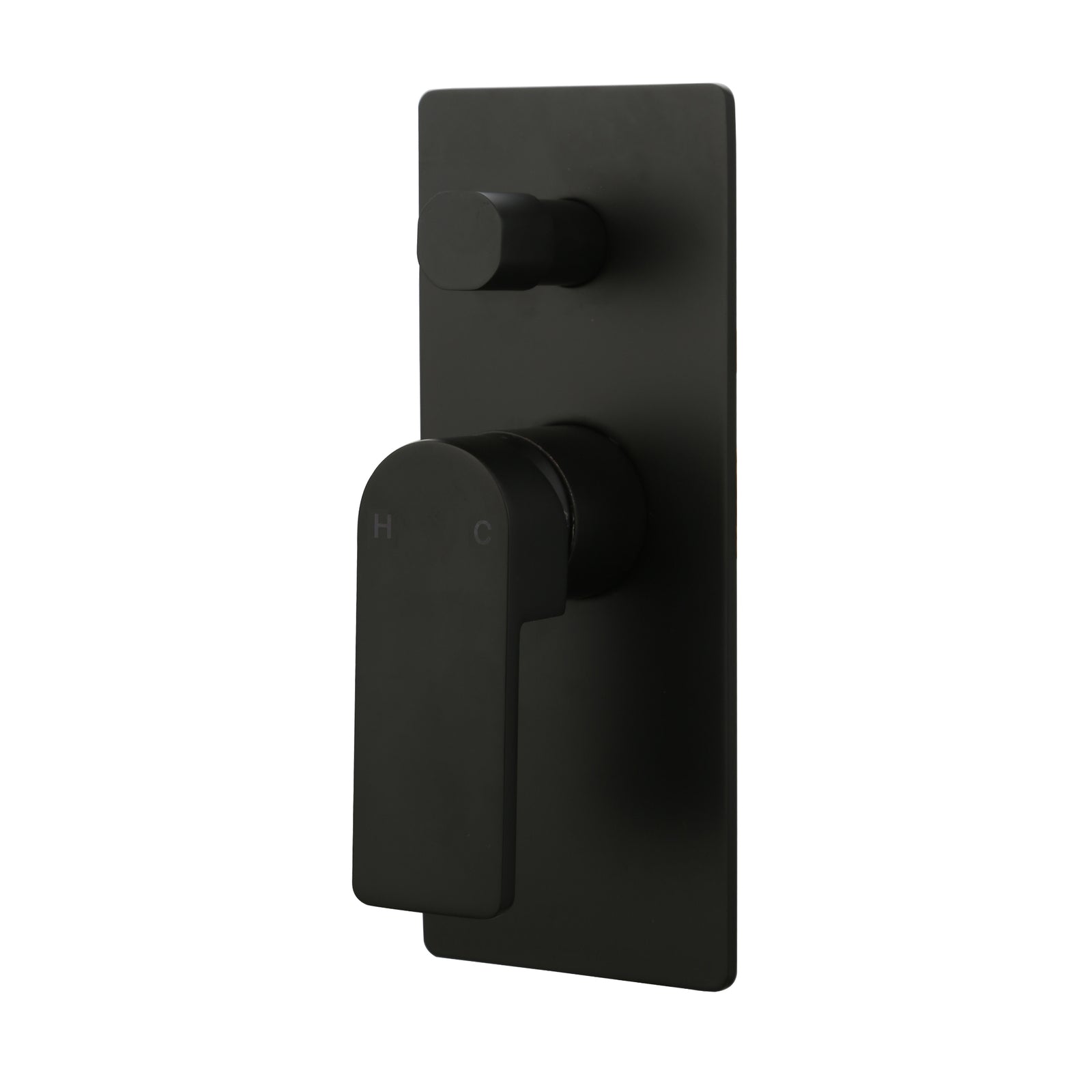 Ikon Flores Wall Mixer with Divertor Matte Black