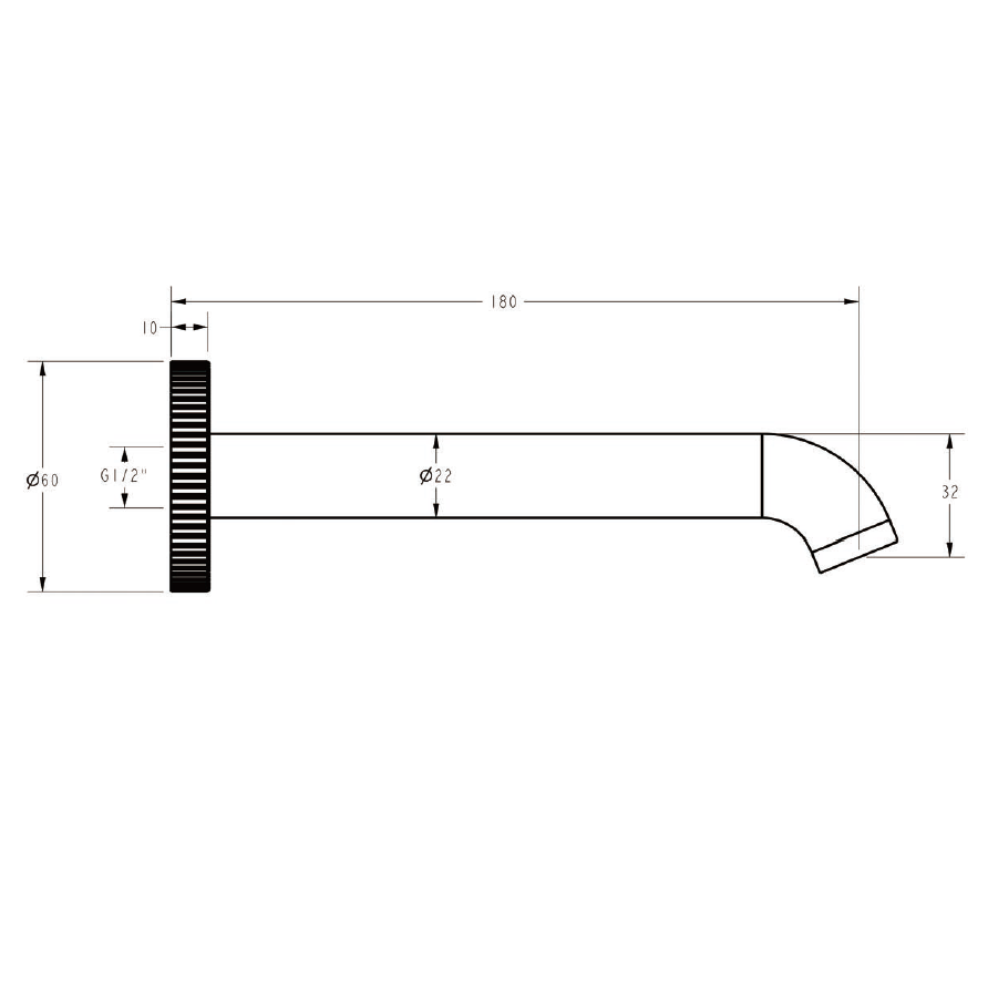 Ikon Linie Round Spout Brushed Nickel