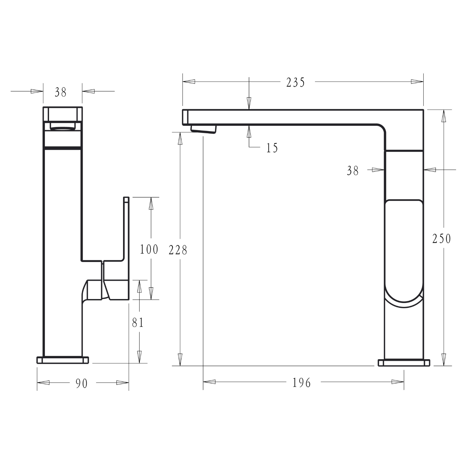 Ikon Ceram Kitchen And Laundry Sink Mixer Brushed Nickel