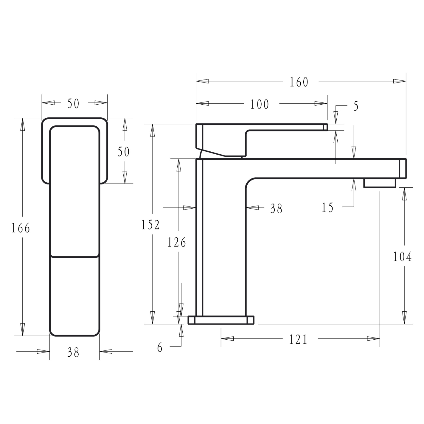 Ikon Ceram Basin Mixer Brushed Nickel