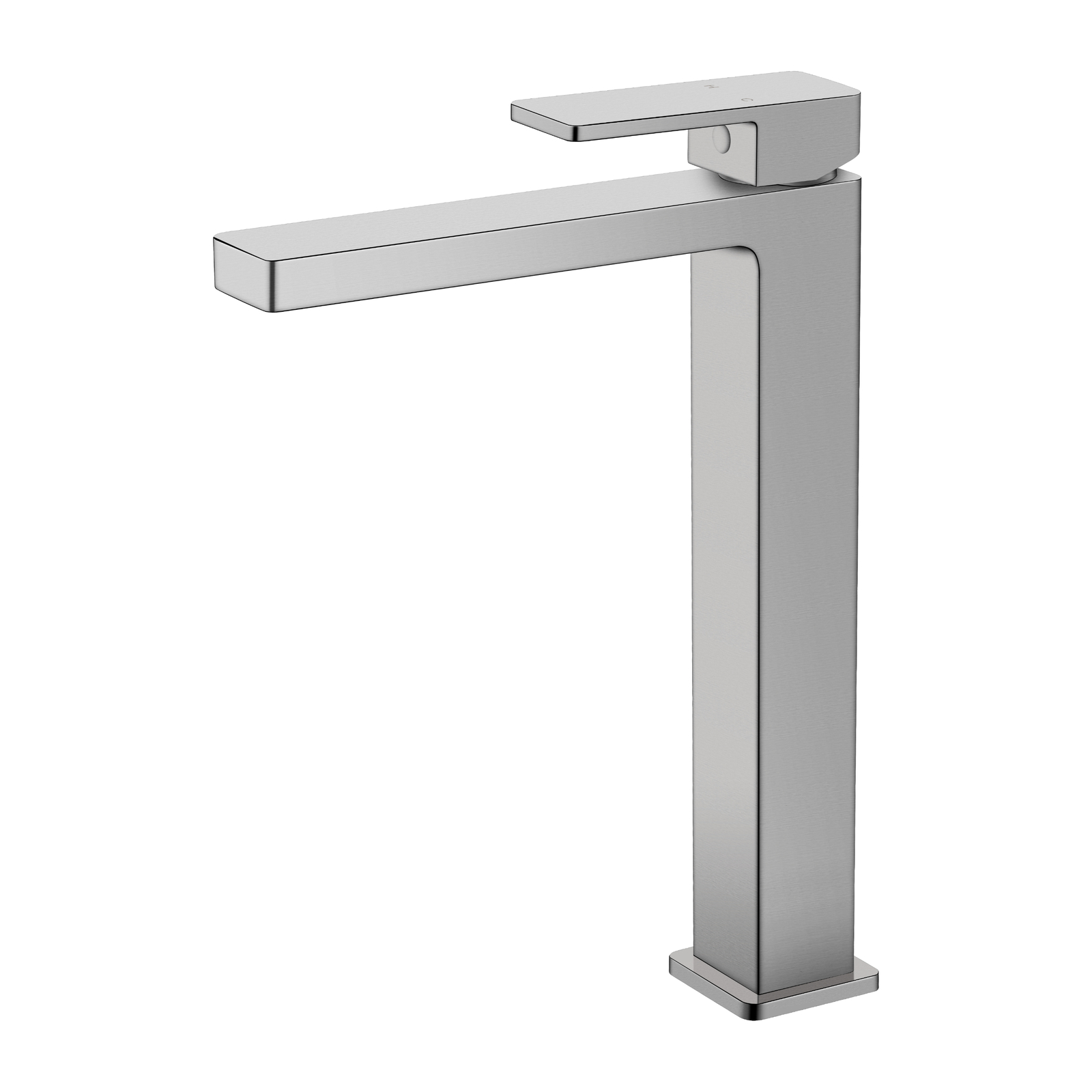 Ikon Ceram High Rise Basin Mixer Brushed Nickel