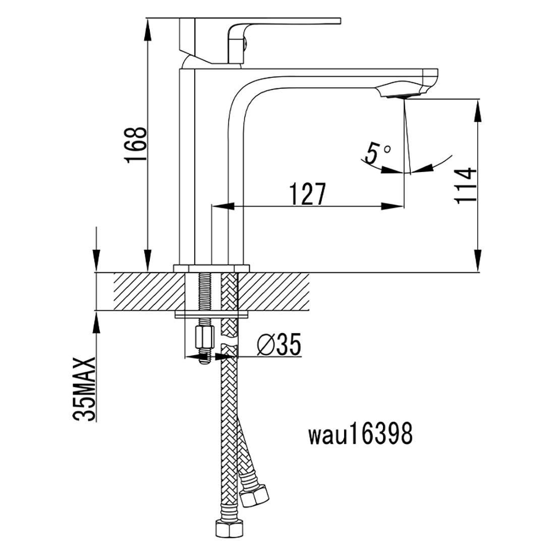 Ikon Seto Basin Mixer Chrome