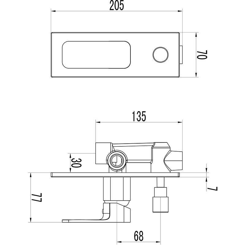 Ikon Seto Wall Mixer with Diverter Chrome