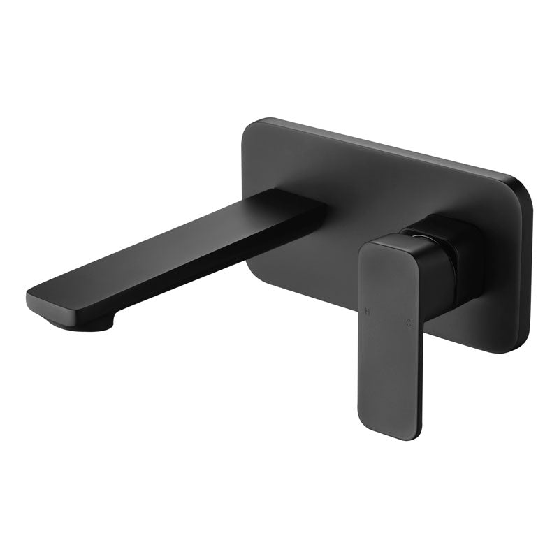 Ikon Seto Wall Basin Mixer Matte Black