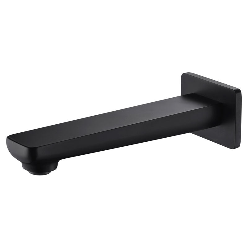 Ikon Seto Square Bath Spout Matte Black