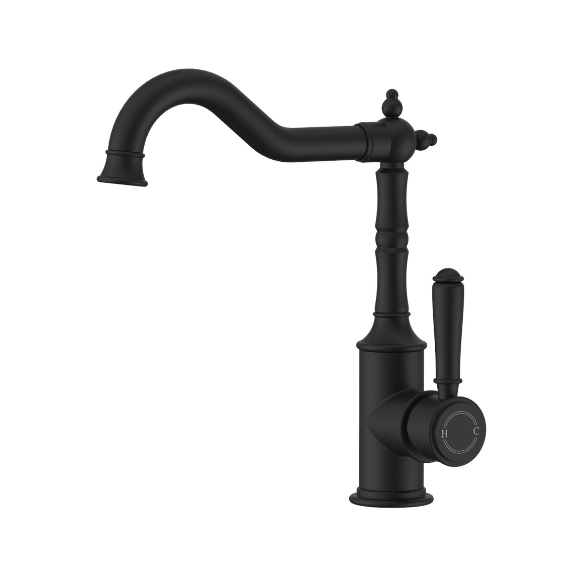 Ikon Clasico Sink Mixer Matte Black