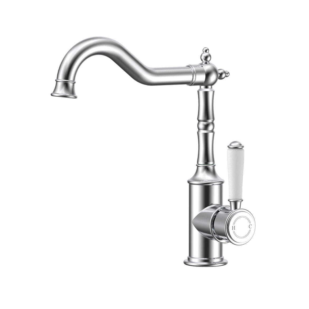 Ikon Clasico Sink Mixer Ceramic Handle Chrome