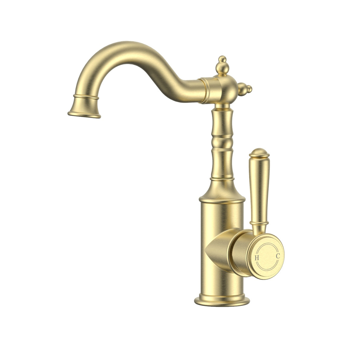 Ikon Clasico Basin Mixer Brushed Gold