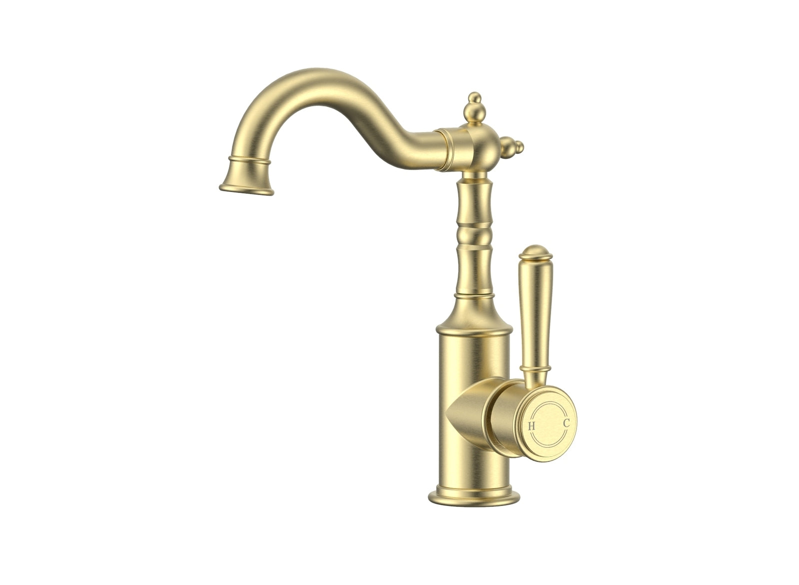 Ikon Clasico Basin Mixer Brushed Gold