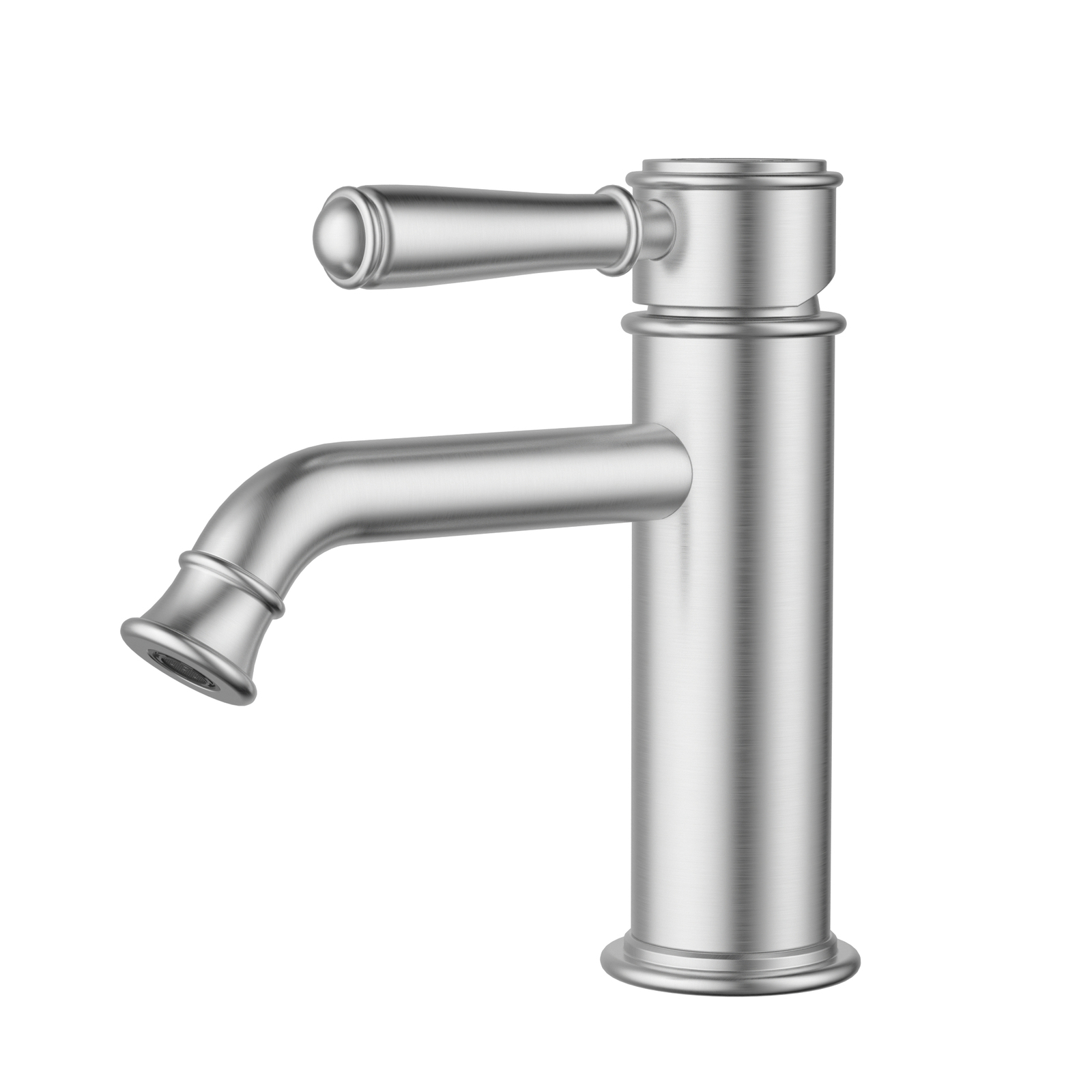 Ikon Clasico Basin Mixer Brushed Nickel