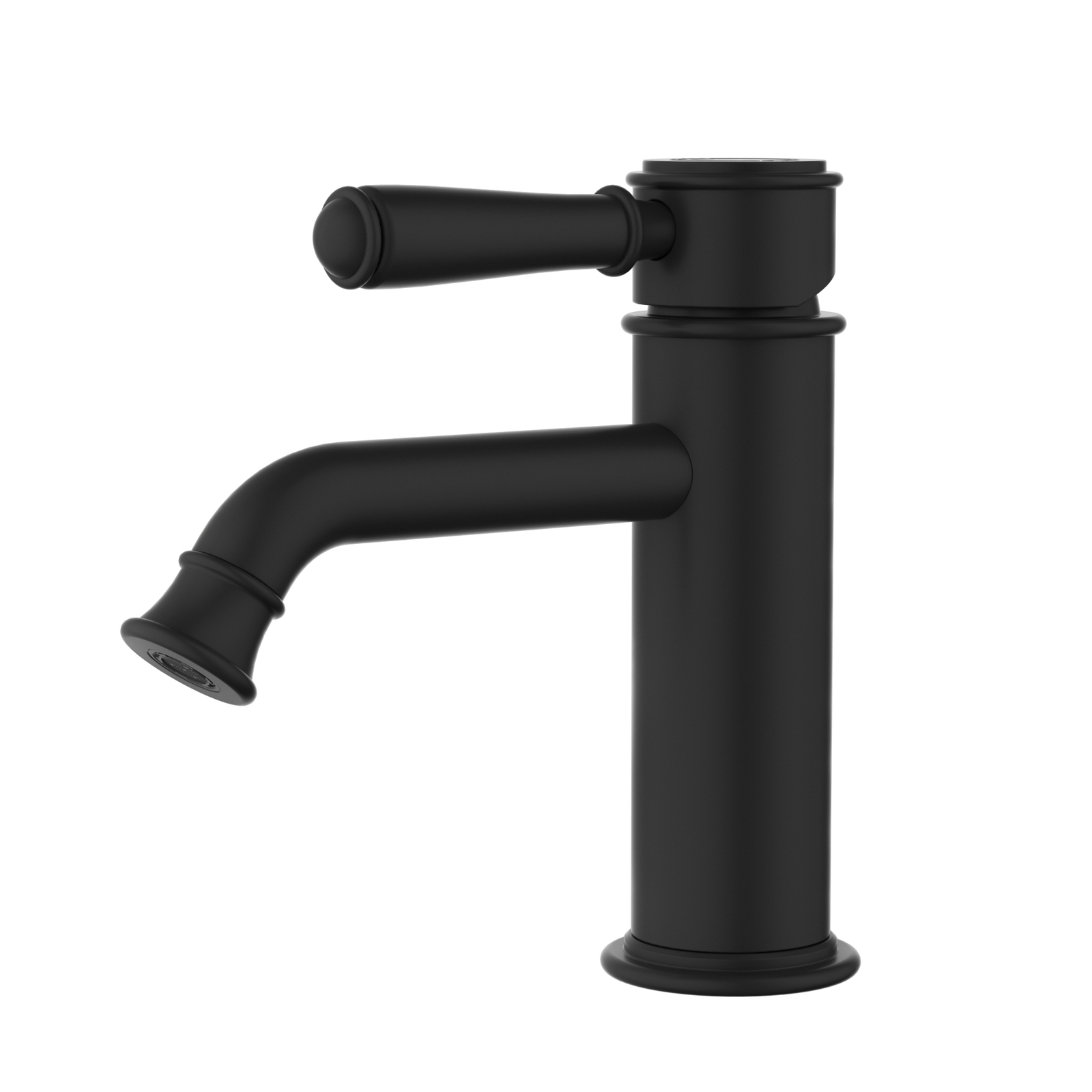 Ikon Clasico Basin Mixer Matte Black