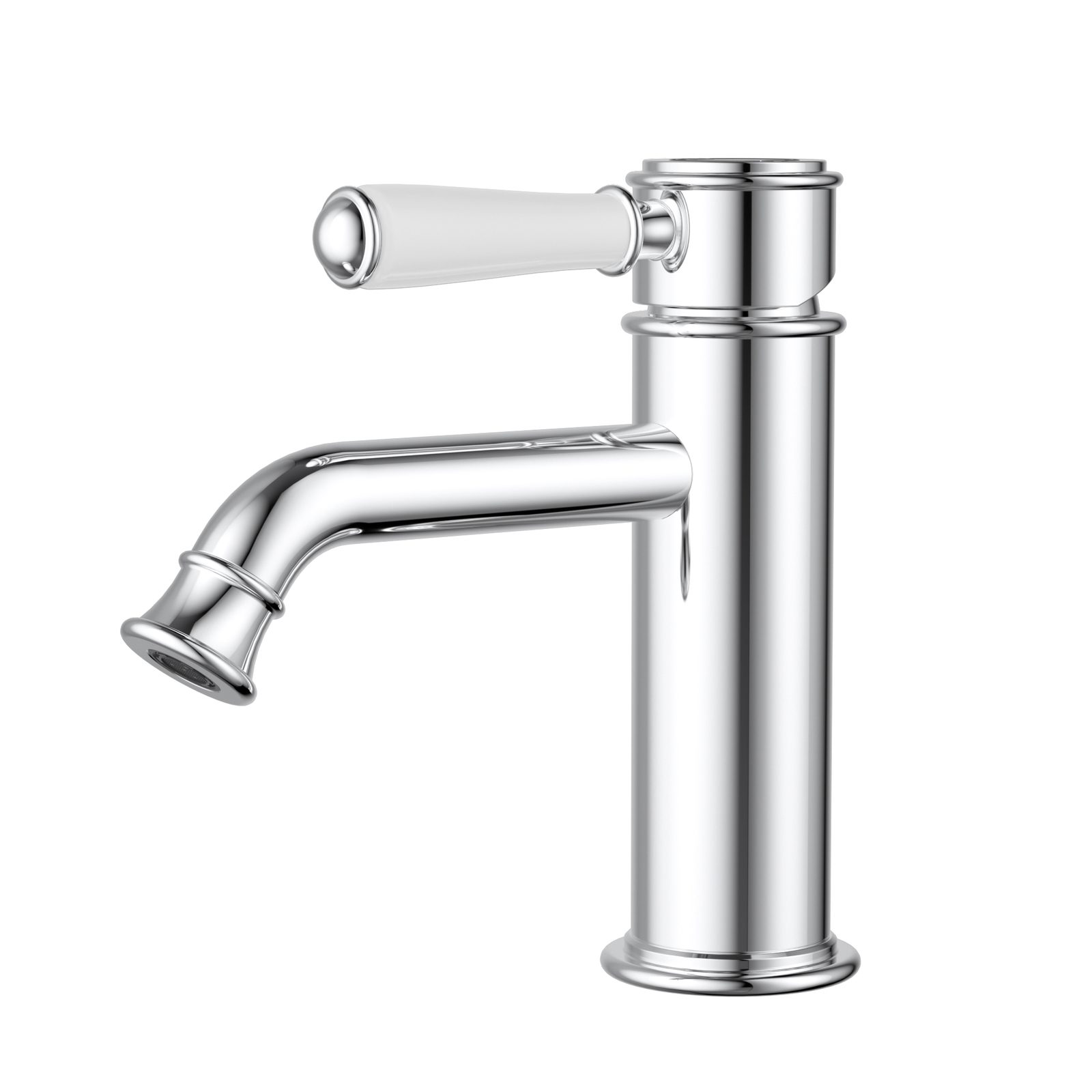 Ikon Clasico Basin Mixer Ceramic Handle Chrome