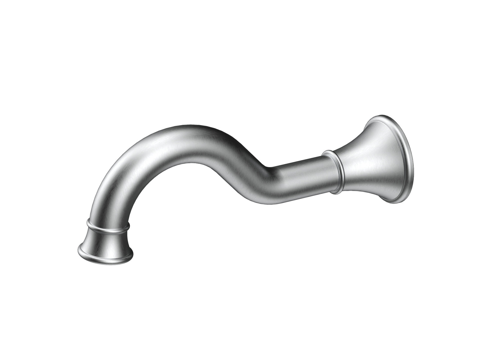 Ikon Clasico Spout Brushed Nickel