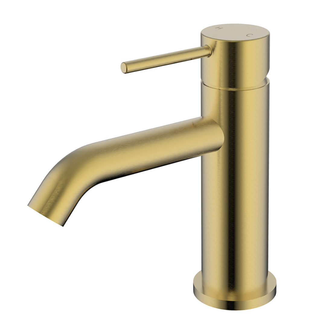 Ikon Hali Basin Mixer Brushed Gold