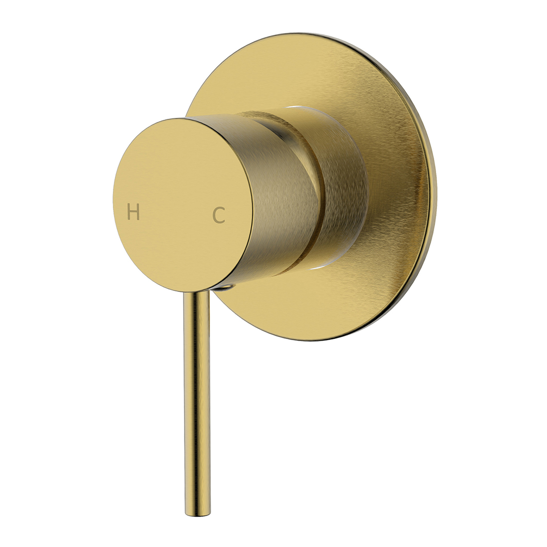 Ikon Hali Wall Mixer Brushed Gold