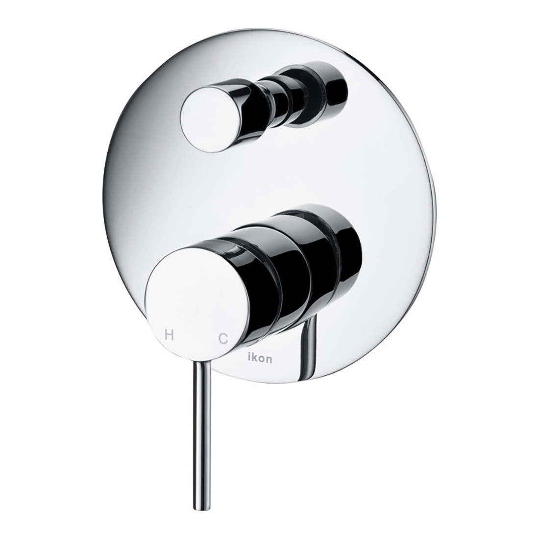 Ikon Hali Wall Mixer With Diverter Chrome