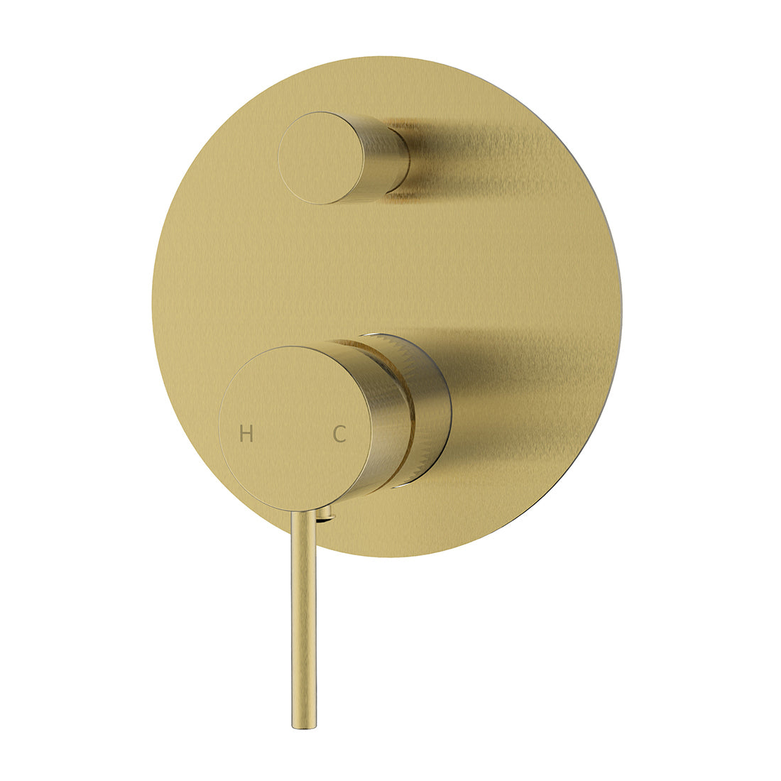 Ikon Hali Wall Mixer With Diverter Brushed Gold