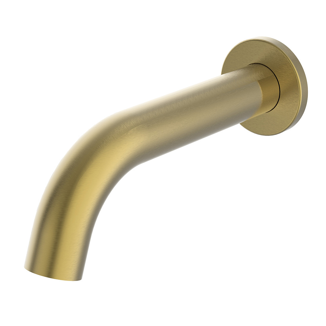 Ikon Hali Round Spout Brushed Gold