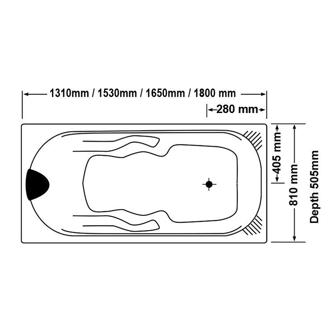 Drop-in Spa Bath Tub