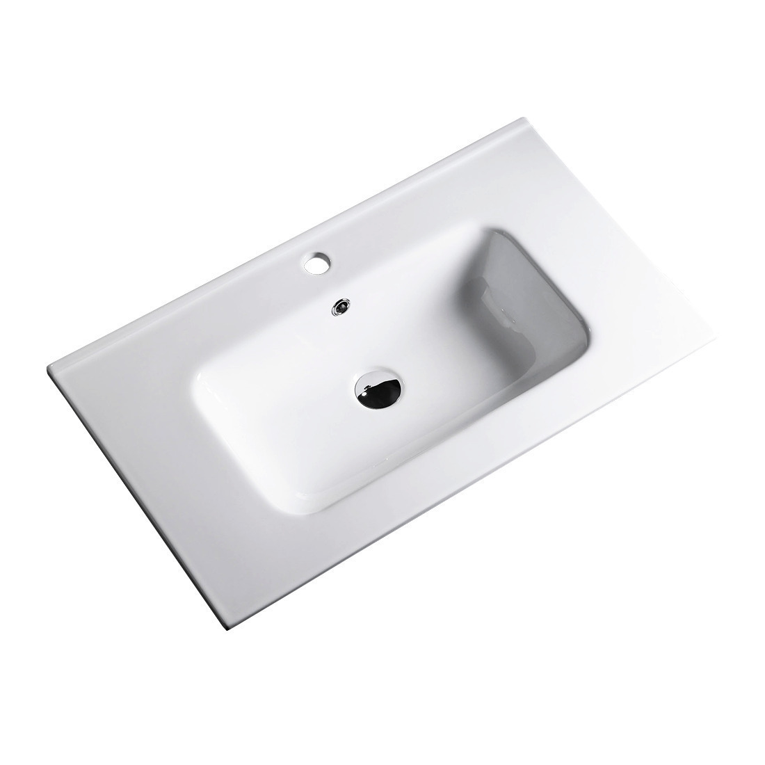 Ivana 750mm PVC Water Proof Wall Hung Bathroom Vanity Left Drawers Ceramic Basin