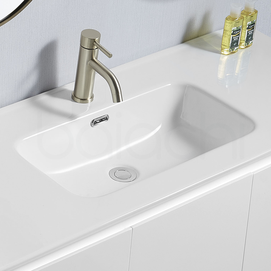 Ivana 750mm PVC Water Proof Wall Hung Bathroom Vanity Left Drawers Ceramic Basin