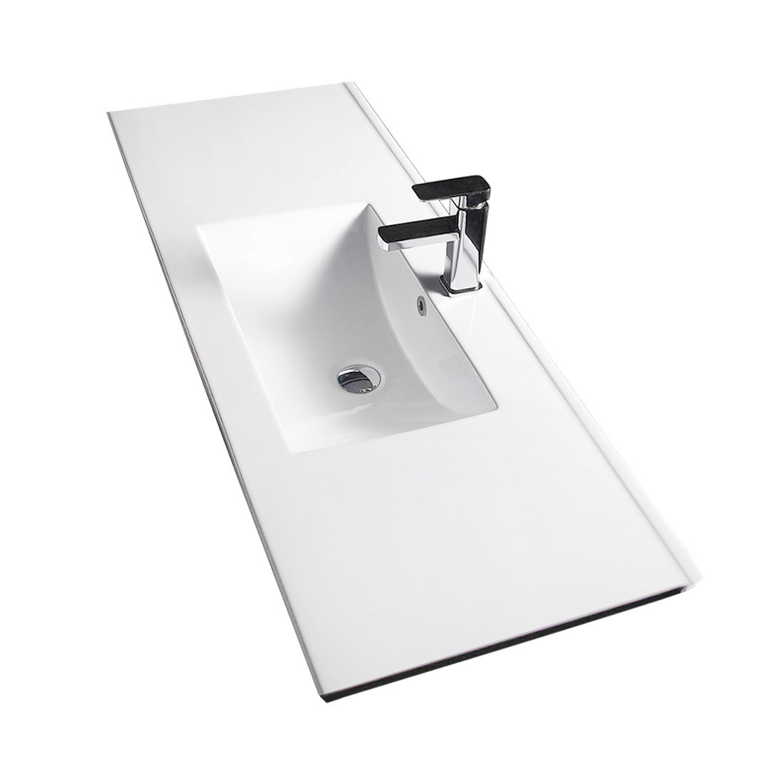 Ivana 900mm PVC Water Proof Wall Hung Bathroom Vanity Right Drawers Ceramic Basin