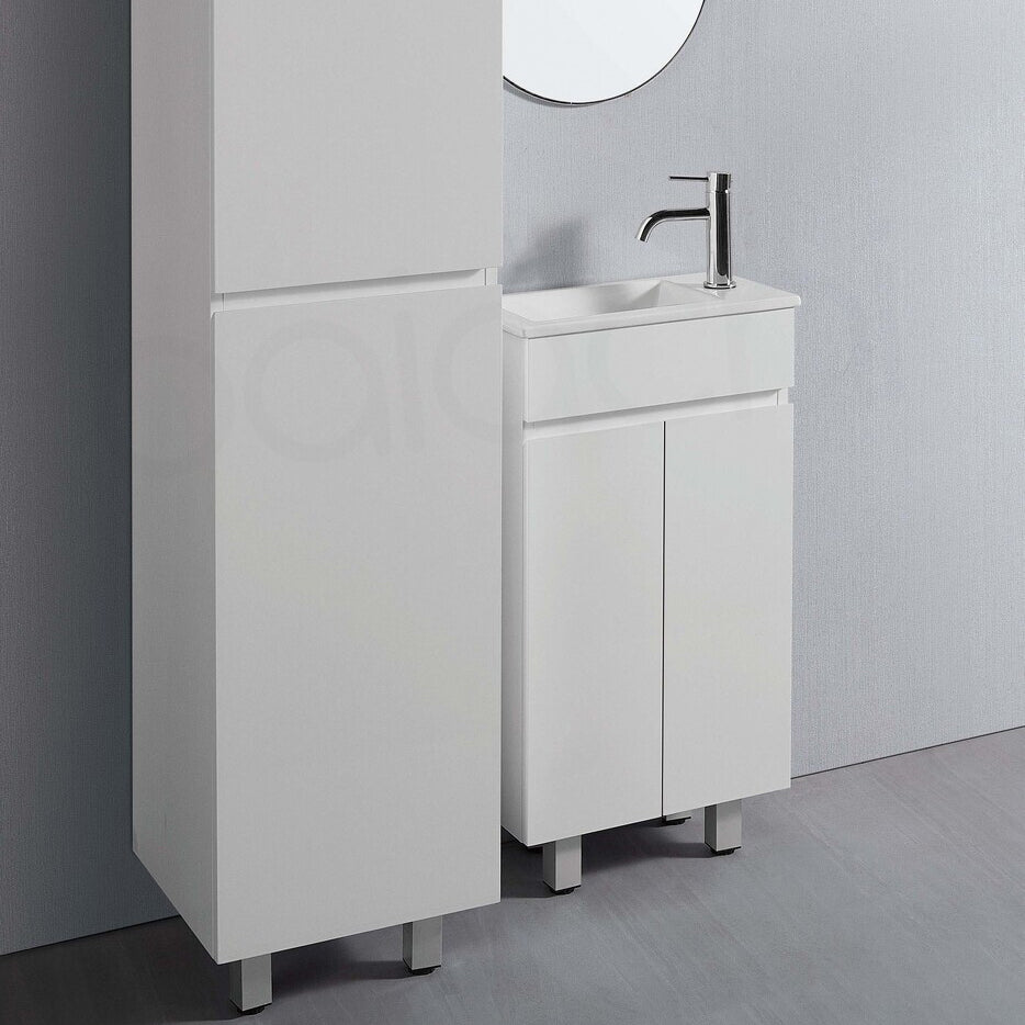 Jasmin 465mm Slim Line Narrow PVC Water Proof Bathroom Vanity Cabinet