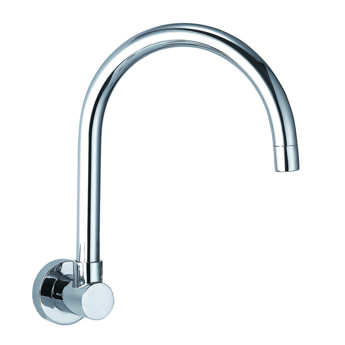 Round Gooseneck Swivel Spout Chrome