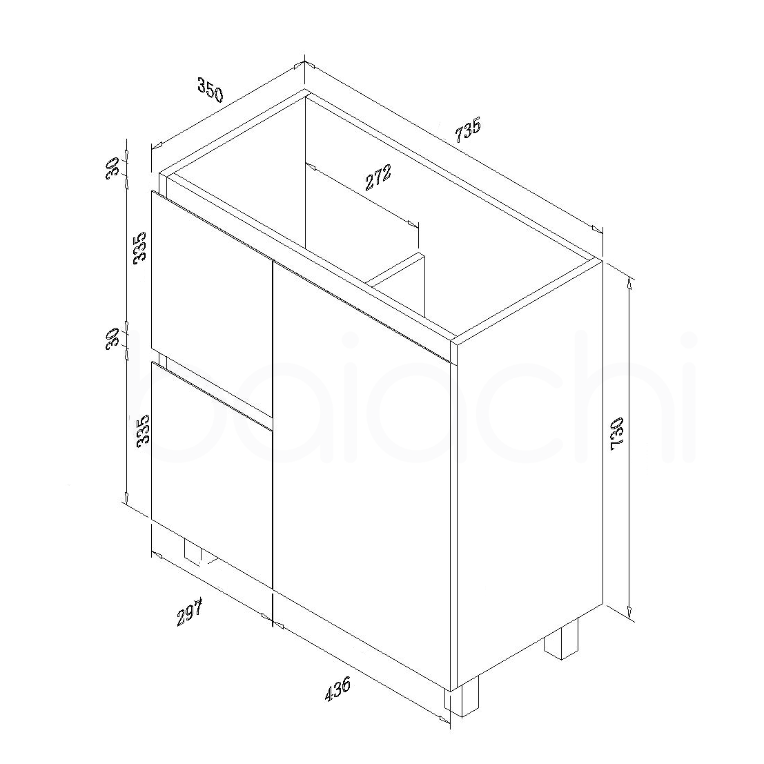 Lucena PVC 750 L Cabinet