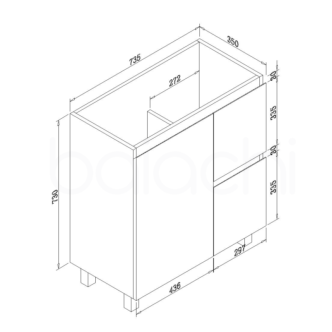 Lucena PVC 750 R Cabinet