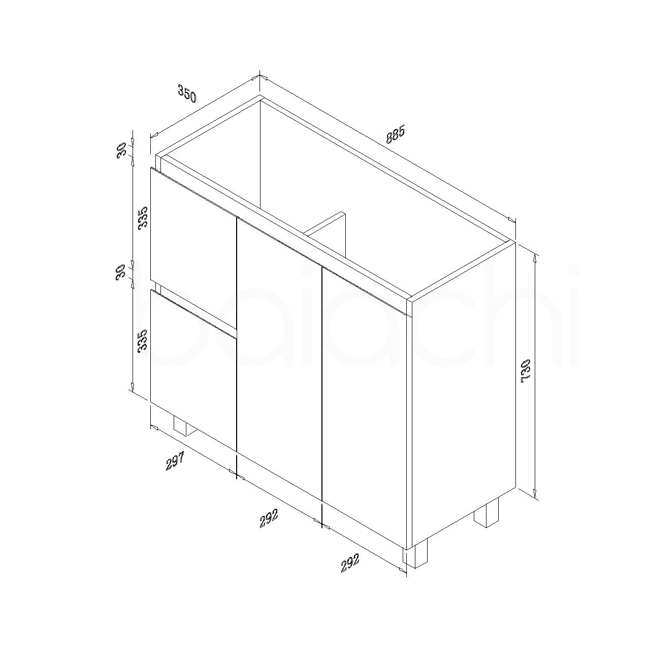 Lucena PVC 900 L Cabinet