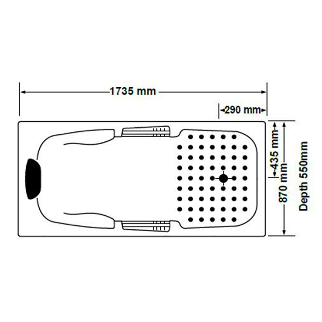 Drop-in Bath Tub