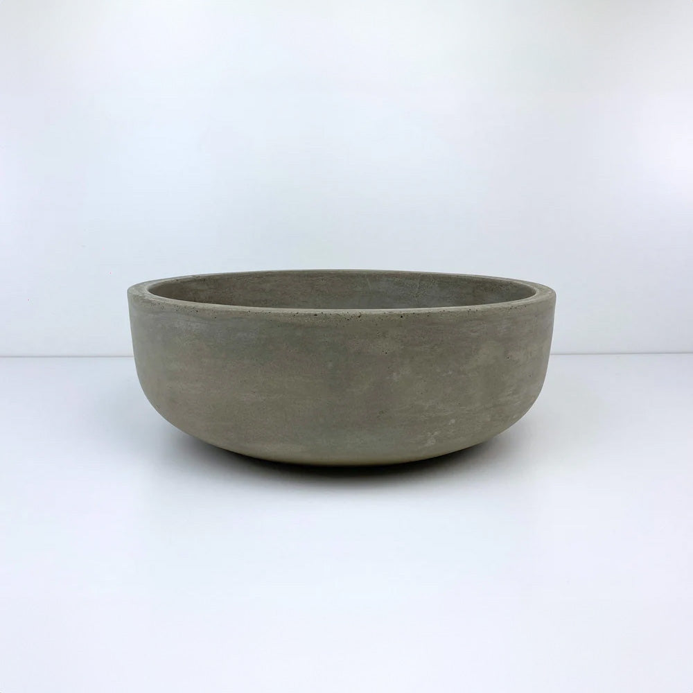 Spring Hill Designs Elios Circular Above Counter Concrete Basin Natural Cement