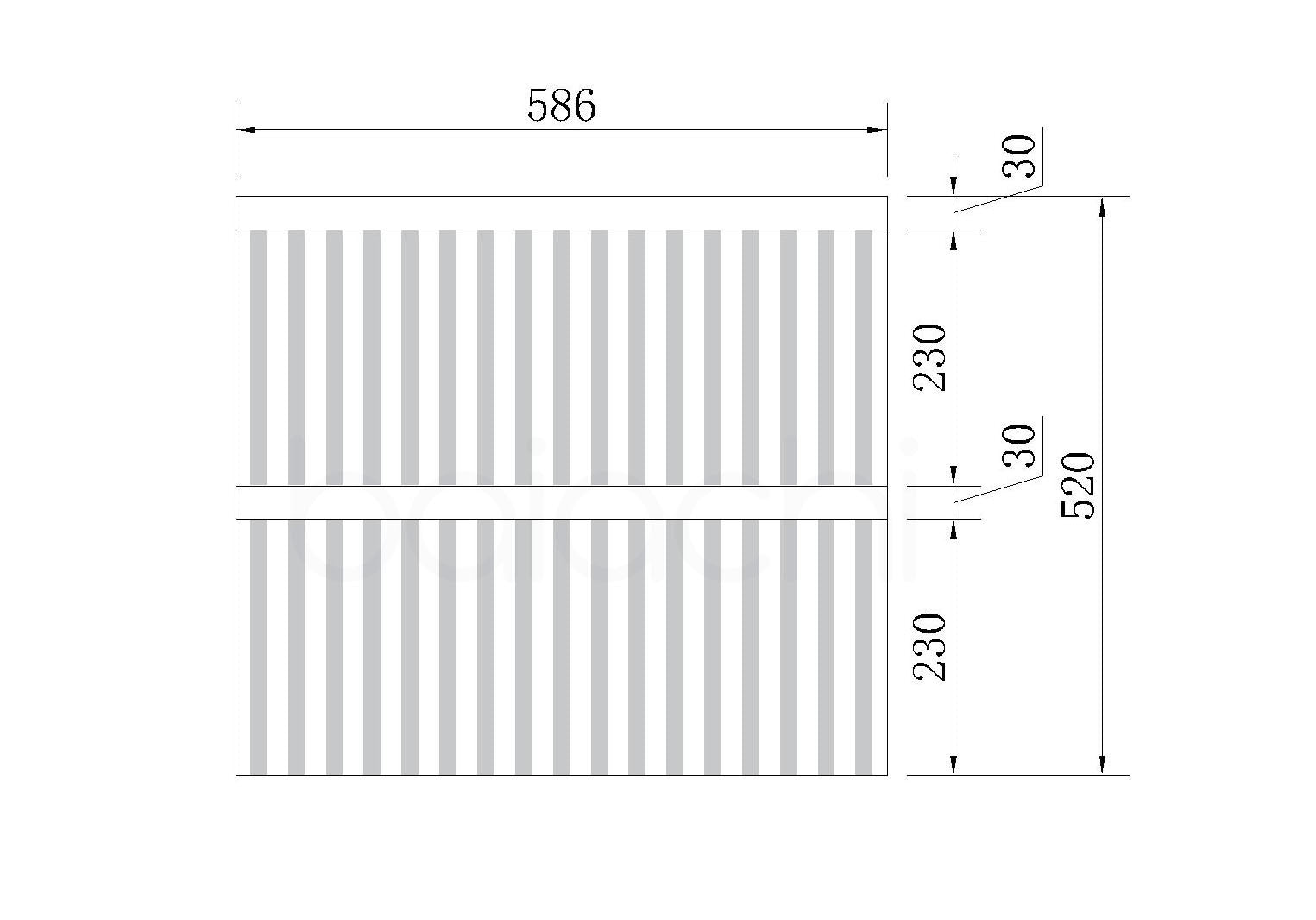 Oslo 600mm PVC Wall Hung Bathroom Vanity Cabinet