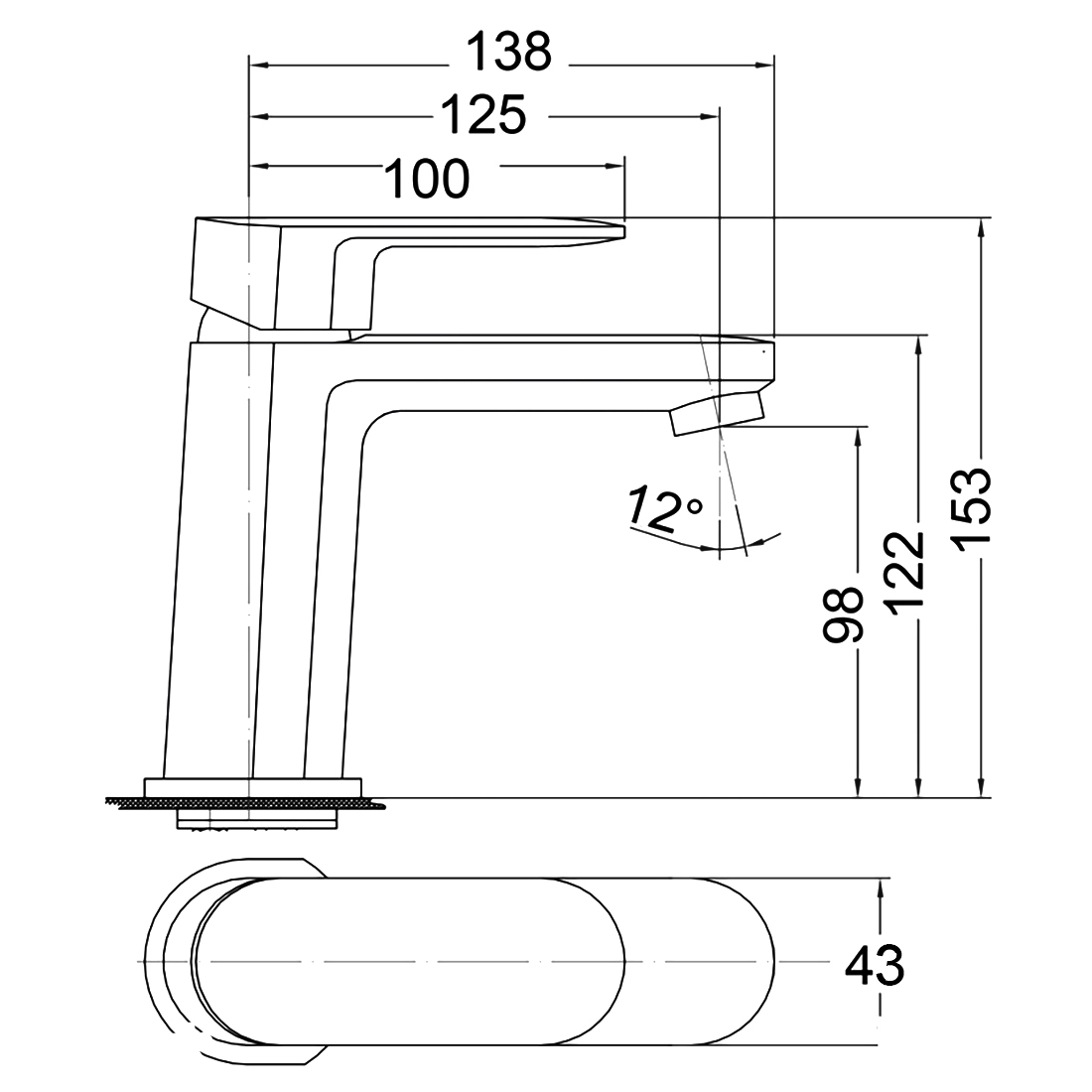 Cora Basin Mixer Chrome